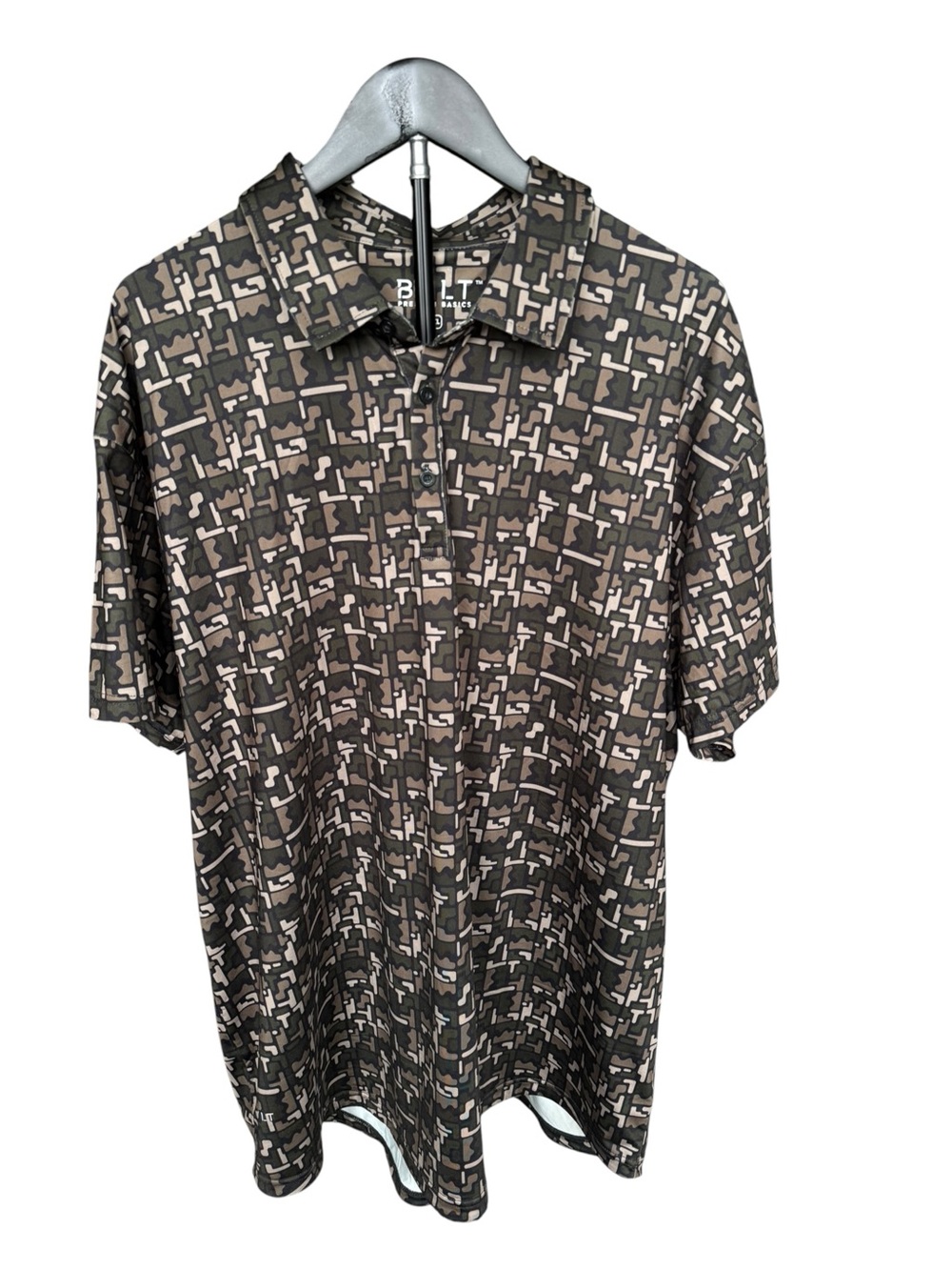 BYLT Premium Basics XXL Abstract Camo Performance Polo Golf Shirt Stretch